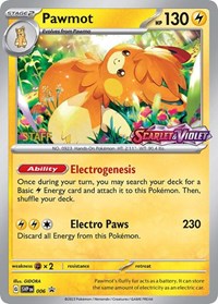 Pawmot - 006 (Prerelease) [Staff] (006) [SV Scarlet and Violet Promo Cards]