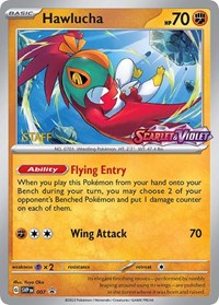 Hawlucha - 007 (Prerelease) [Staff] (007) [SV Scarlet and Violet Promo Cards]