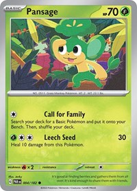 Pansage (004/182) [SV04 Paradox Rift]