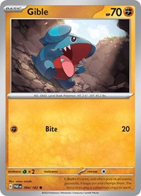 Gible (094/182) [SV04 Paradox Rift]