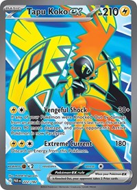 Tapu Koko ex - 222/182 (222/182) [SV04 Paradox Rift]