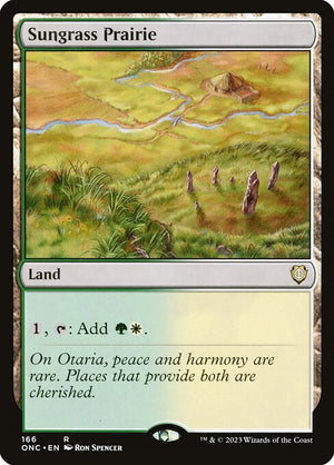 Sungrass Prairie (166) [Phyrexia: All Will Be One Commander]