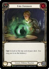 Fate Foreseen (Red) - JDG016 (JDG016) [Flesh and Blood Promo Cards]