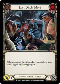 Last Ditch Effort - JDG017 (JDG017) [Flesh and Blood Promo Cards]