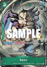 Raizo (CS 2023 Event Pack) (OP01-052) [One Piece Promotion Cards]