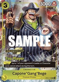 Capone"Gang"Bege (CS 2023 Top Players Pack) (OP04-100) [One Piece Promotion Cards]