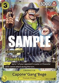 Capone"Gang"Bege (CS 2023 Top Players Pack) [Finalist] (OP04-100) [One Piece Promotion Cards]