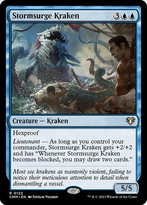 Stormsurge Kraken (122) [Commander Masters]