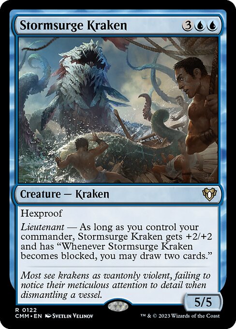 Stormsurge Kraken (122) [Commander Masters]