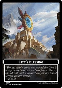 City's Blessing // Vampire (0004) Double-Sided Token (17 // 4) [The Lost Caverns of Ixalan Commander]