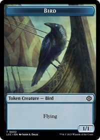 Bird // Merfolk (0003) Double-Sided Token (2 // 3) [The Lost Caverns of Ixalan Commander]
