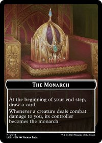 The Monarch // Dinosaur Double-Sided Token (18 // 10) [The Lost Caverns of Ixalan Commander]