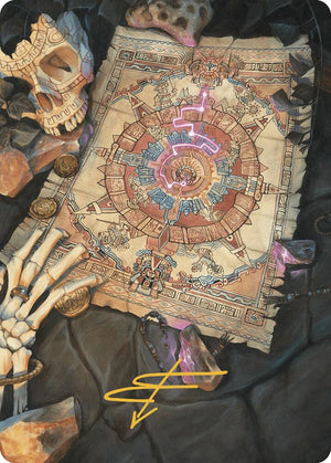 Map Token Art Card (Gold-Stamped Signature) (68) [The Lost Caverns of Ixalan Art Series]