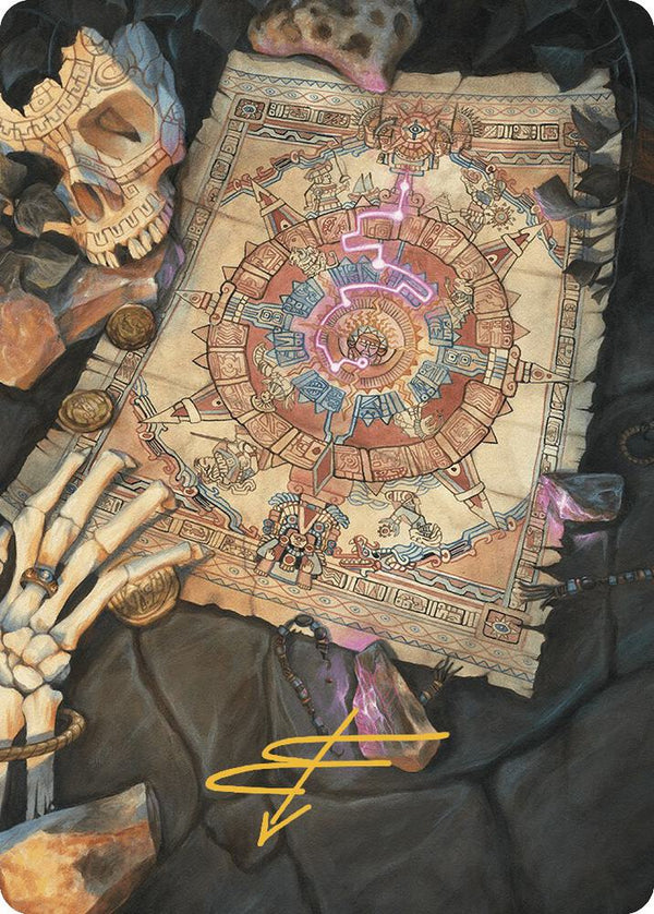 Map Token Art Card (Gold-Stamped Signature) (68) [The Lost Caverns of Ixalan Art Series]