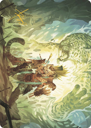 Might of the Ancestors Art Card (Gold-Stamped Signature) (2) [The Lost Caverns of Ixalan Art Series]