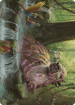 Basking Capybara Art Card (22) [The Lost Caverns of Ixalan Art Series]