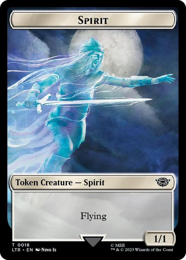 Spirit // Food (0024) Double-Sided Token (Surge Foil) (16 // 24) [The Lord of the Rings: Tales of Middle-earth]