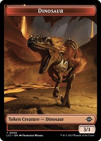 Dinosaur Token (0009) (9) [The Lost Caverns of Ixalan]
