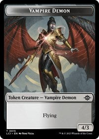Vampire Demon Token (15) [The Lost Caverns of Ixalan]