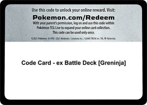 Code Card - ex Battle Deck [Greninja] [Miscellaneous Cards and Products]