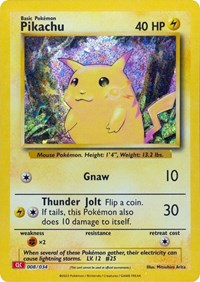 Pikachu (008/034) [Trading Card Game Classic]