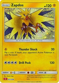 Zapdos (012/034) [Trading Card Game Classic]