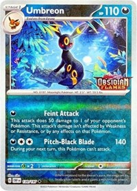Umbreon (Obsidian Flames Stamped) (130/197) [Miscellaneous Cards and Products]