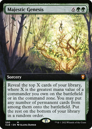 Majestic Genesis (590) [Commander Legends: Battle for Baldur's Gate] [Extended Art]