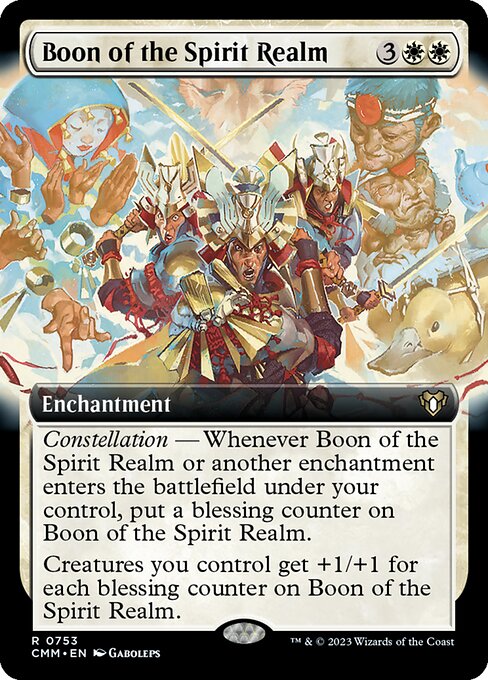 Boon of the Spirit Realm (753) [Commander Masters] [Extended Art]