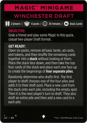 Magic Minigame: Winchester Draft (1) [The Lost Caverns of Ixalan]