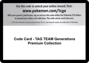 Code Card - TAG TEAM Generations Premium Collection [Miscellaneous Cards and Products]