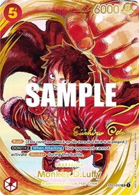 Monkey.D.Luffy (012) (Alternate Art) (Gold-Stamped Signature) (ST01-012) [Awakening of the New Era]