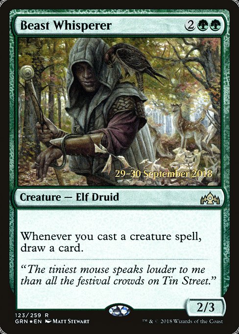 Beast Whisperer (123s) [Guilds of Ravnica Promos]
