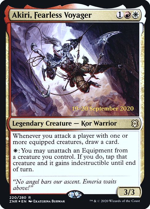 Akiri, Fearless Voyager (220s) [Zendikar Rising Promos]