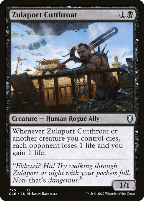 Zulaport Cutthroat (775) [Commander Legends: Battle for Baldur's Gate]