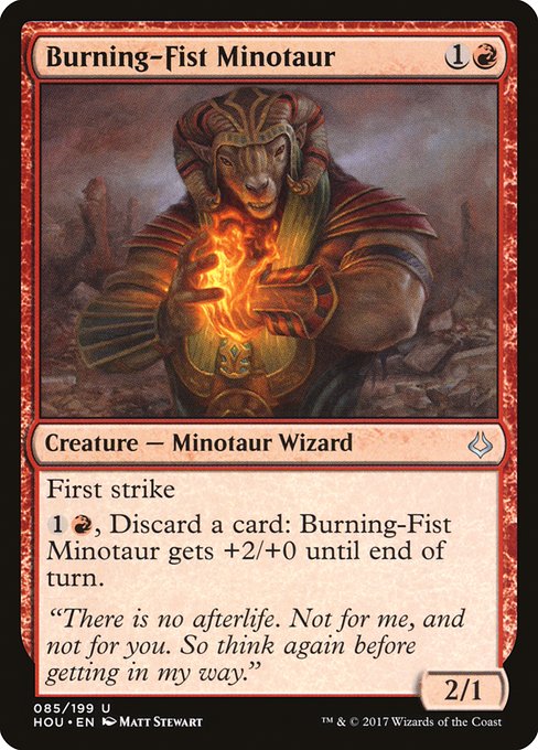 Burning-Fist Minotaur (85) [Hour of Devastation]