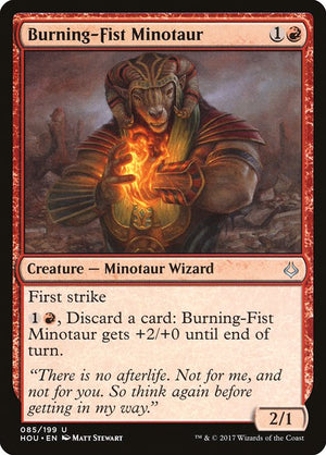 Burning-Fist Minotaur (85) [Hour of Devastation]