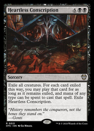 Heartless Conscription (21) [Outlaws of Thunder Junction Commander]