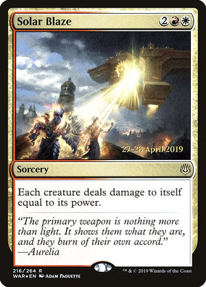 Solar Blaze (216s) [War of the Spark Promos]