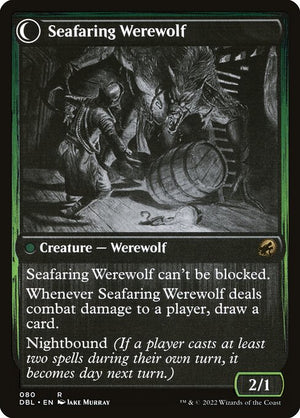 Suspicious Stowaway // Seafaring Werewolf (80) [Innistrad: Double Feature] Reverse