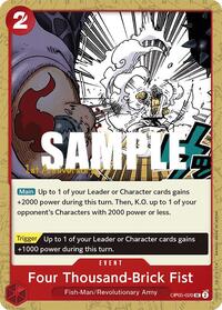 Four Thousand-Brick Fist (OP05-020) [Awakening of the New Era: 1st Anniversary Tournament Cards]