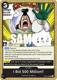 I Bid 500 Million!! (OP05-096) [Awakening of the New Era: 1st Anniversary Tournament Cards]
