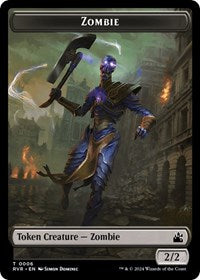 Zombie Token (6) [Ravnica Remastered]