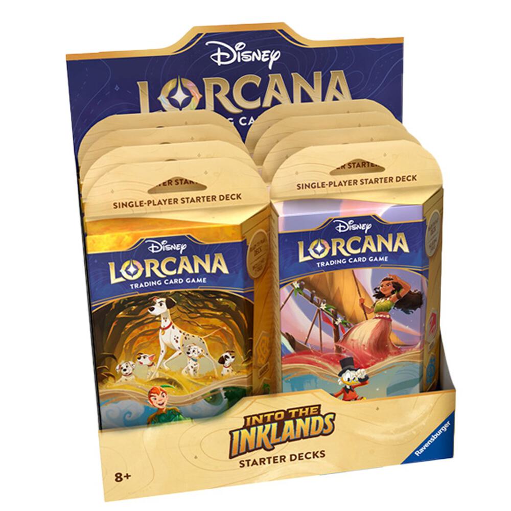 Disney Lorcana Into the Inklands Starter Deck Display