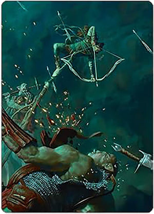 Legolas's Quick Reflexes Art Card (3) [Universes Beyond: The Lord of the Rings: Tales of Middle-earth Art Series]