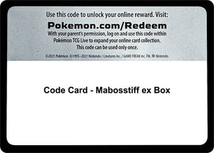 Code Card - Mabosstiff ex Box [Miscellaneous Cards and Products]