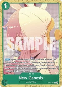 New Genesis (Starter Deck 11: Uta Deck Battle) (ST11-004) [One Piece Promotion Cards]