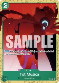 Tot Musica (Starter Deck 11: Uta Deck Battle) (P-060) [One Piece Promotion Cards]