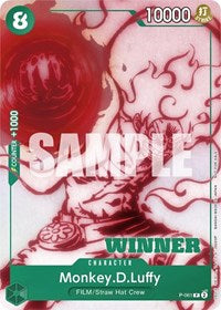 Monkey.D.Luffy (Starter Deck 11: Uta Deck Battle) [Winner] (P-061) [One Piece Promotion Cards]