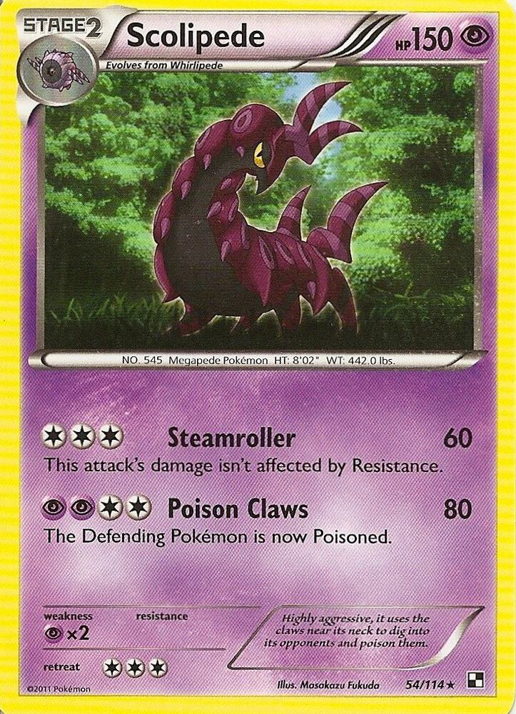 Scolipede - 54/114 (Cracked Ice Holo) [Blister Exclusives]